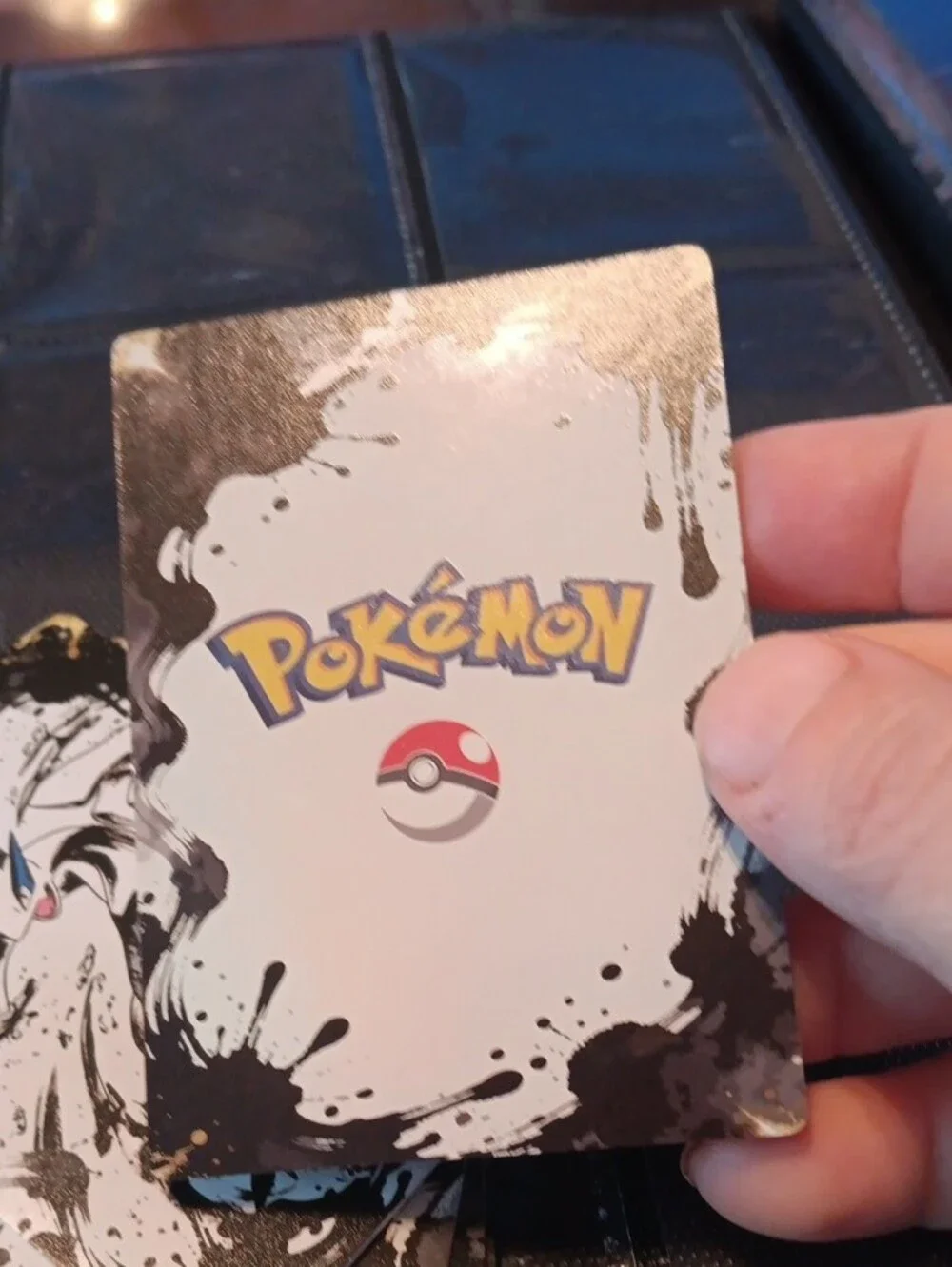 Pokemon OR Holographic Blue Gold Black Trading Card